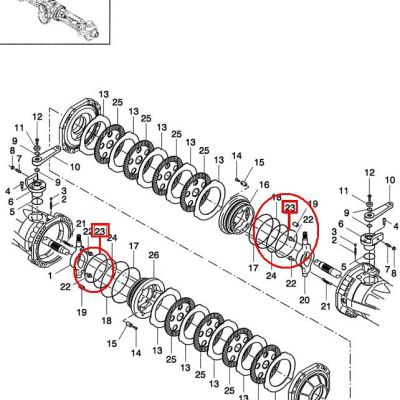 УПЛОТНИТЕЛЬНОЕ КОЛЬЦО ТОРМОЗОВ New Holland CNH 85807014-85807015 — фото 3