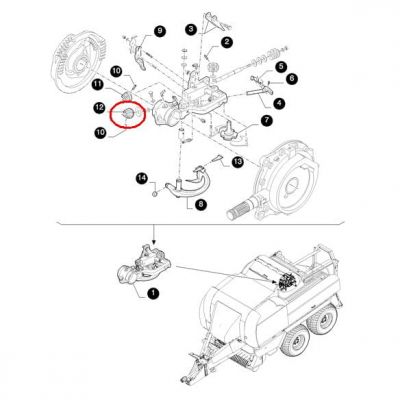 ЗВЕЗДОЧКА УЗЛА NEW HOLLAND CASE 87620494 - 89838813 - 707894389