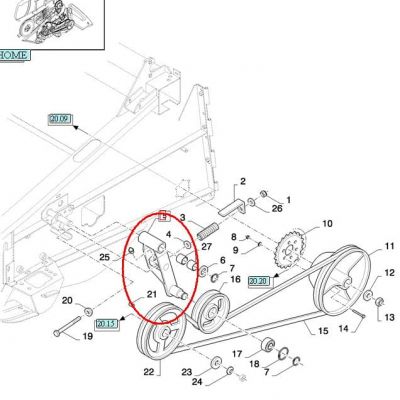НАТЯЖИТЕЛЬ РЕМНЯ HEDER NEW HOLLAND CASE 89831229 - 84454230 - 87380705 — фото 3