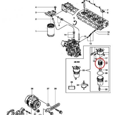 ТОПЛИВНЫЙ ФИЛЬТР (СЕПАРАТОР) NEW HOLLAND 84515493 - 84497557 - 48145979