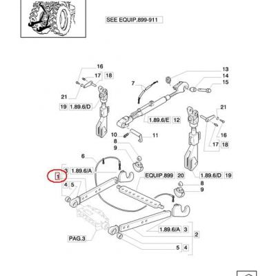 НИЖНЯЯ ТЯГА ДОМКРАТА RH NEW HOLLAND 5189359-47125890