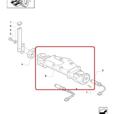 КРОНШТЕЙН НИЖНИХ ТЯГ NEW HOLLAND CASE 5190278