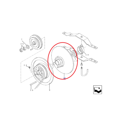 БЕССТУПЕНЧАТОЕ ЗУБЧАТОЕ КОЛЕСО МОЛОТИЛКИ NEW HOLLAND 84278618 - 84026079 - 84991647