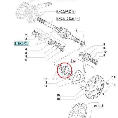 ЦЕНТРАЛЬНОЕ КОЛЕСО СВОБОДНОГО ХОДА NEW HOLLAND CASE 5145501 — фото 3