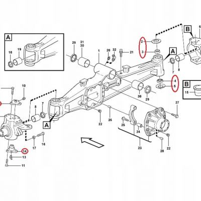 КОМПЛЕКТ ШАРНИРНОГО СОЕДИНЕНИЯ TEREX FERMEC CARRARO ORG — фото 2