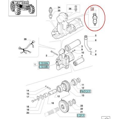 ДАТЧИК ДАВЛЕНИЯ ГИДРАВЛИЧЕСКОГО ФИЛЬТРА NEW HOLLAND CASE 87303771 - 82001806 - 82025340 — фото 4