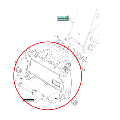 Кронштейн плеча New Holland LM 47957806-47855432
