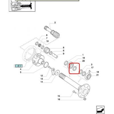 ГЕРМЕТИК ЗАДНЕЙ ЗАСЛОНКИ NEW HOLLAND CASE STEYR 5124206