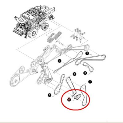 ПОЯС НАБОР САМОНИВЕЛИРУЮЩИХСЯ ПОДСЕТЕЙ (2ШТ) NEW HOLLAND 84056913 — фото 3