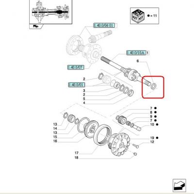 ПОЛУОСЕВОЙ ГЕРМЕТИК NEW HOLLAND CASE STEYR 84166643