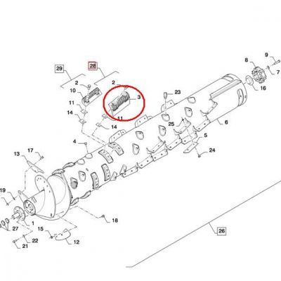 ЦЕПЫ (НАБОР ИЗ 2) RH NEW HOLLAND 86503256