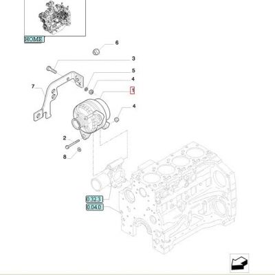 ALTERNATOR 120A New Holland CASE STEYR 48195715 - 87311827 - 87311822 — фото 3