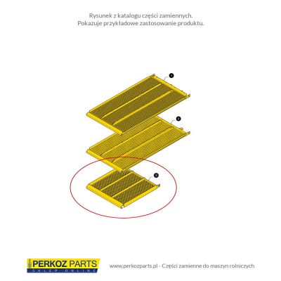 НИЖНЕЕ СИТО ДЛЯ КУКУРУЗЫ NEW HOLLAND TC 80395160