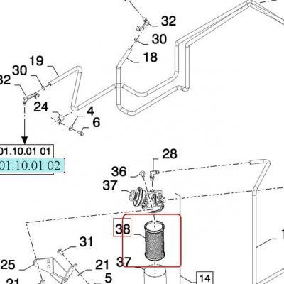 ТОПЛИВНЫЙ ФИЛЬТР NEW HOLLAND CASE 84309911 - 87519301 - 87533313 - 87592171 - 87435525 - 84348882 — фото 3