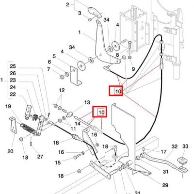 РУЧНОЙ ГАЗОВЫЙ ТРОС NEW HOLLAND 86504052