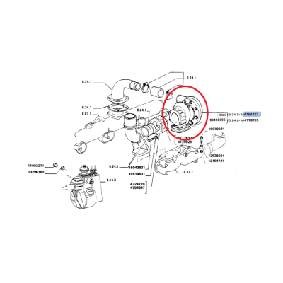 Турбокомпрессор New Holland CNH 4754423
