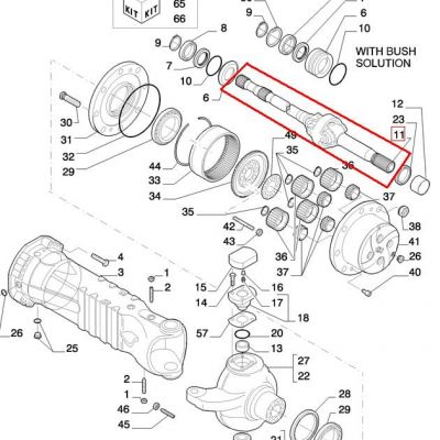 ПОЛУОСЬ КПЛ. NEW HOLLAND 85806961 - 71490711 - 84261458