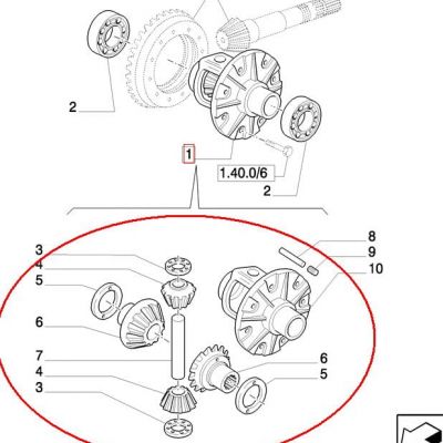 ДИФФЕРЕНЦИАЛ New Holland CASE 5151112
