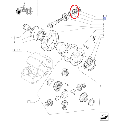 Коронарная гайка New Holland CNH 87289576-9975327