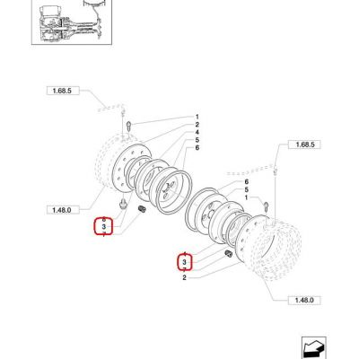 ПРОКЛАДКА ТОРМОЗОВ NEW HOLLAND CASE STEYR 87388219