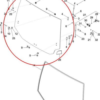 ЗАДНЕЕ СТЕКЛО NEW HOLLAND CASE 87309738