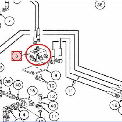 ГИДРАВЛИЧЕСКИЙ КУБ 3/8 " KVERNELAND KK012740