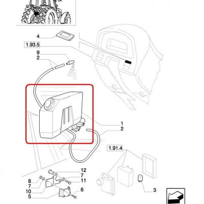 БАЧОК ОМЫВАТЕЛЯ NEW HOLLAND 82002540