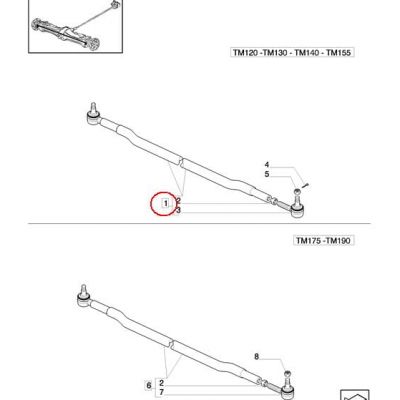 РУЛЕВАЯ ТЯГА КОМПЛЕКТ. NEW HOLLAND CASE STEYR 5168941
