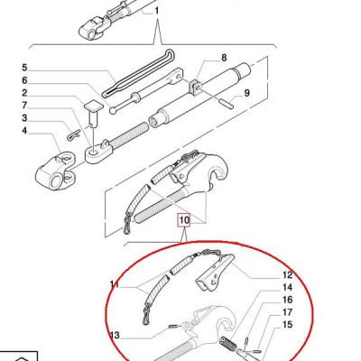 ЦЕНТРАЛЬНЫЙ БОЛТ КРЮК 3 КАТ. NEW HOLLAND 5164112 - 5174401 - 82032556