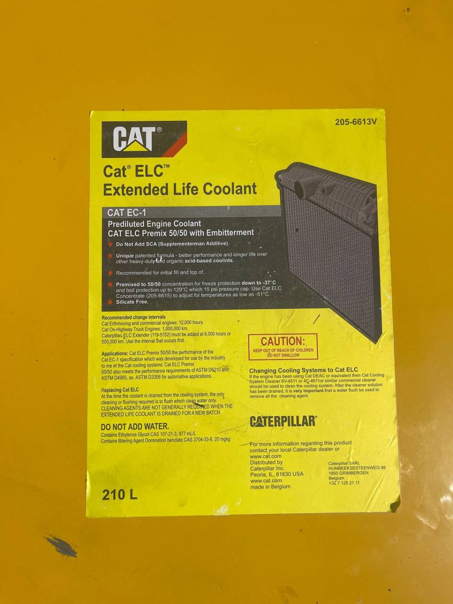 АНТИФРИЗ CATERPILLAR (CAT) ELC PREMIX 50/50 210L