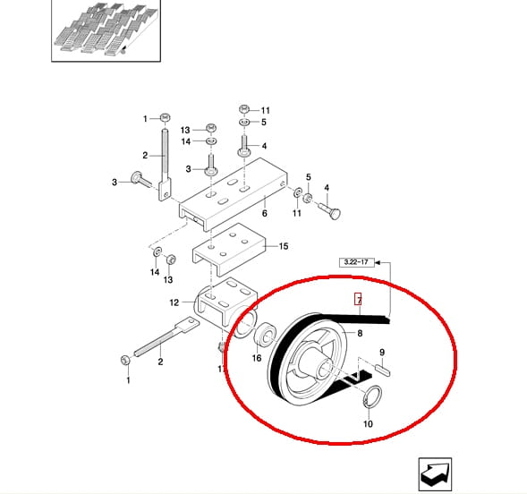 РЕМЕНЬ ШЕЙКЕРА NEW HOLLAND CASE 84817625