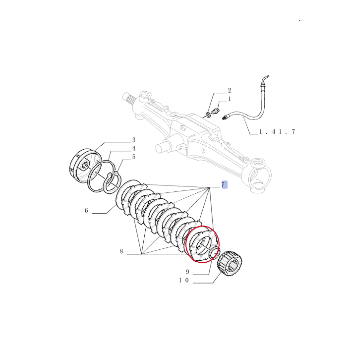 ДИСКОВОЕ СЦЕПЛЕНИЕ NEW HOLLAND CASE STEYR 5198090 - 5134101