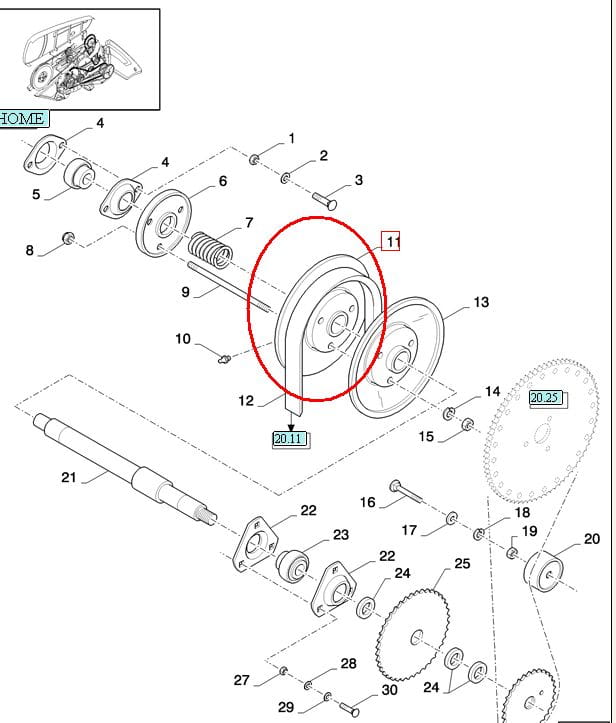 ДИСК БЕСПЛАТНОЙ ШЕСТЕРНИ NEW HOLLAND CASE 89819915 - 9819915