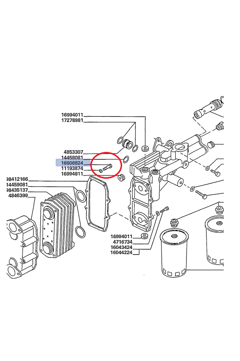 Винт New Holland CNH 16606824