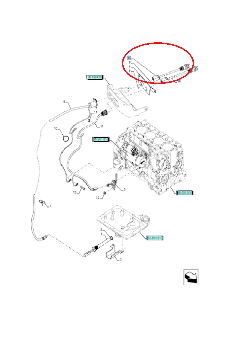 Жгут проводов New Holland CNH 47541050