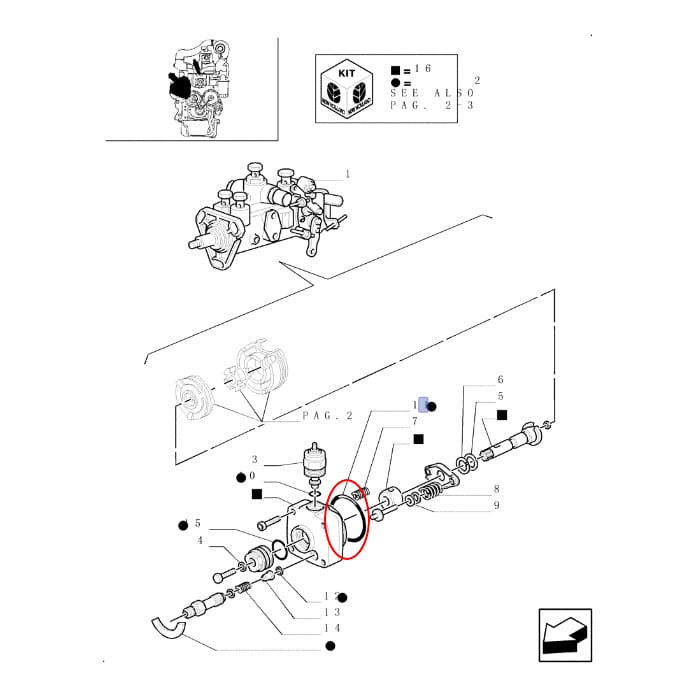 РЕЗИНОВОЕ КОЛЬЦО NEW HOLLAND CASE 9924973 - 42567398