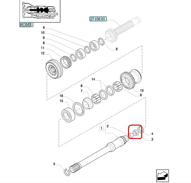 САЛЬНИК ВАЛА ТРАНСМИССИИ NEW HOLLAND CASE 84226406 - 4985295 - 5179747