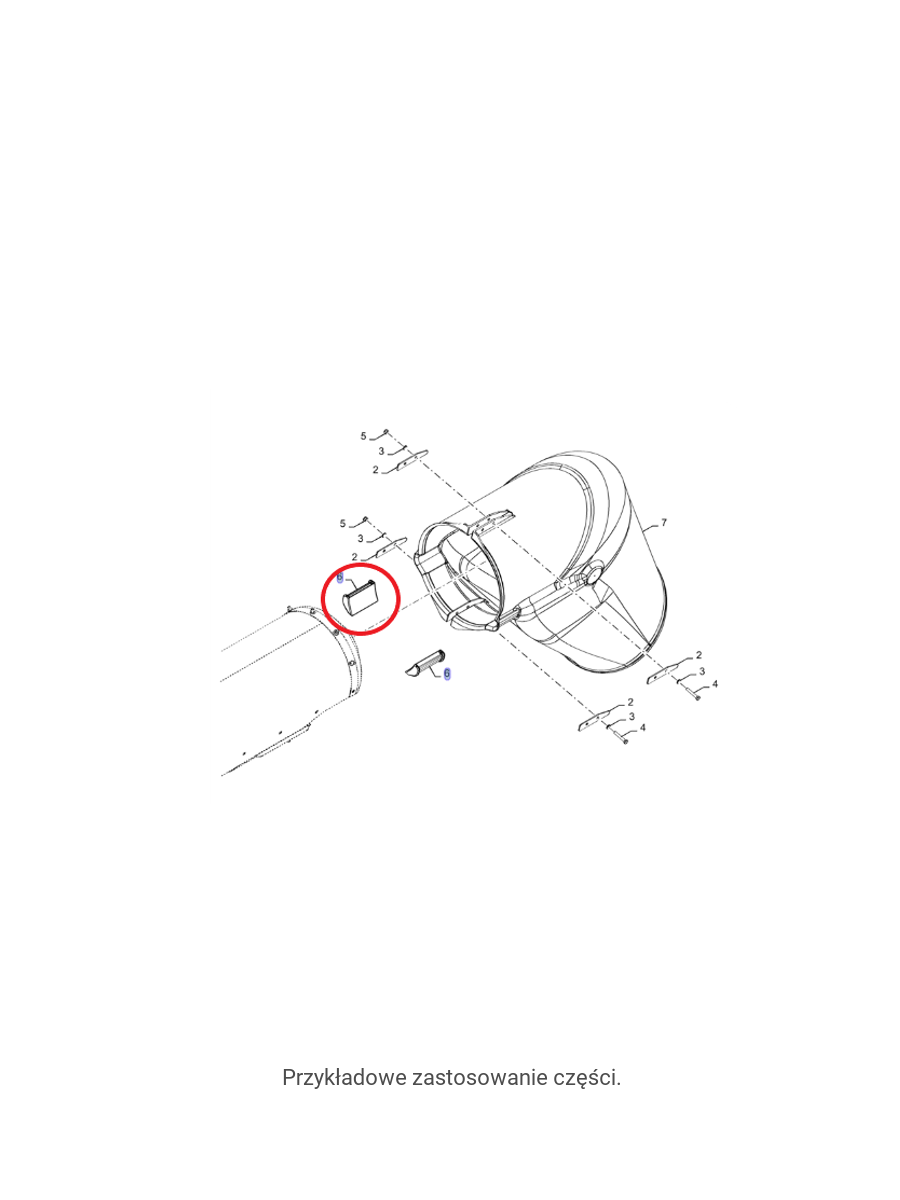 New Holland CNH 84346573 Вставка в трубу разгрузки зерна