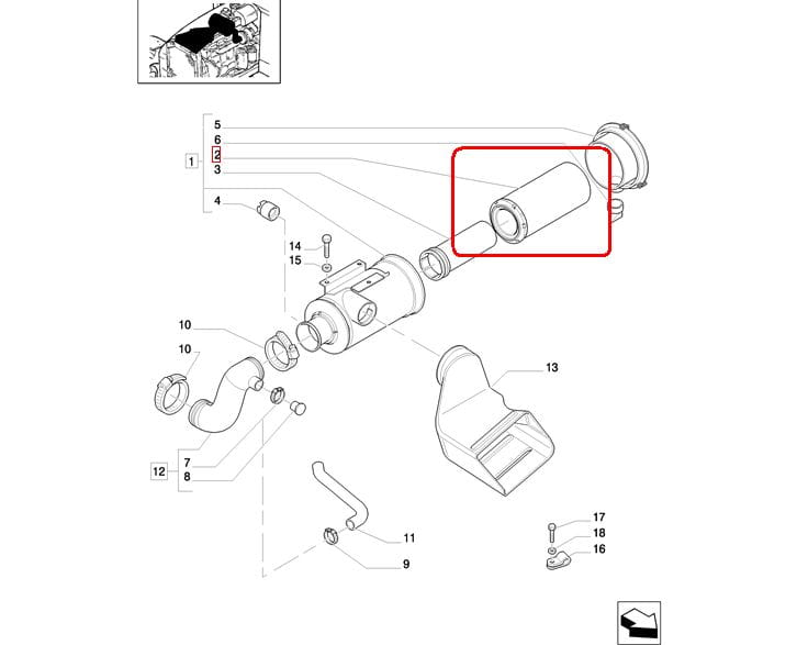 ФИЛЬТР НАРУЖНЫЙ ВОЗДУШНЫЙ NEW HOLLAND CASE STEYR 87704248 - 82034619