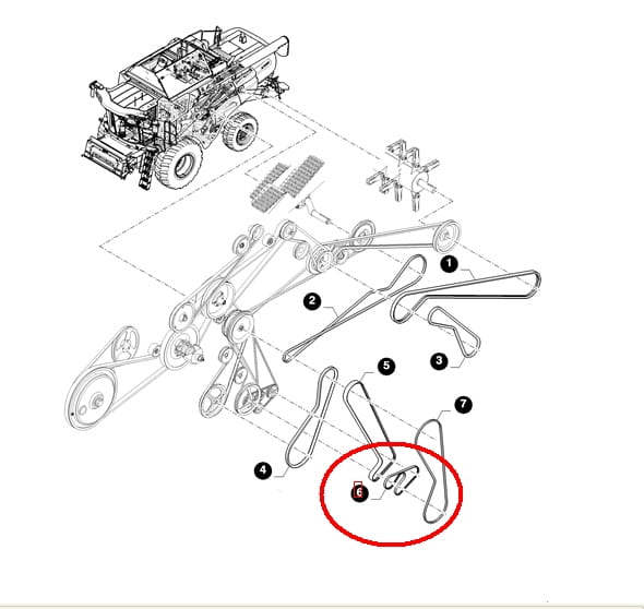 НАБОР САМОВЫРАВНИВАЮЩИХСЯ РЕМЕНЬ (2 ШТ) NEW HOLLAND 84056913