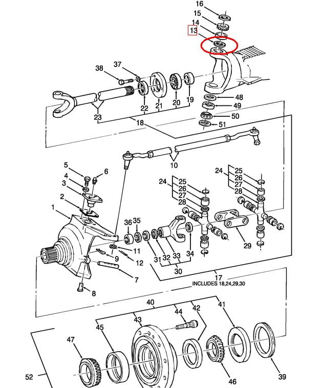 СТИЛЬНАЯ КРЫШКА С ПИНАМИ ВЕРХНЯЯ КРЫШКА NEW HOLLAND CASE 1277271C1 - 81874876 - 87779153 - DANA070HR106 - 84132931