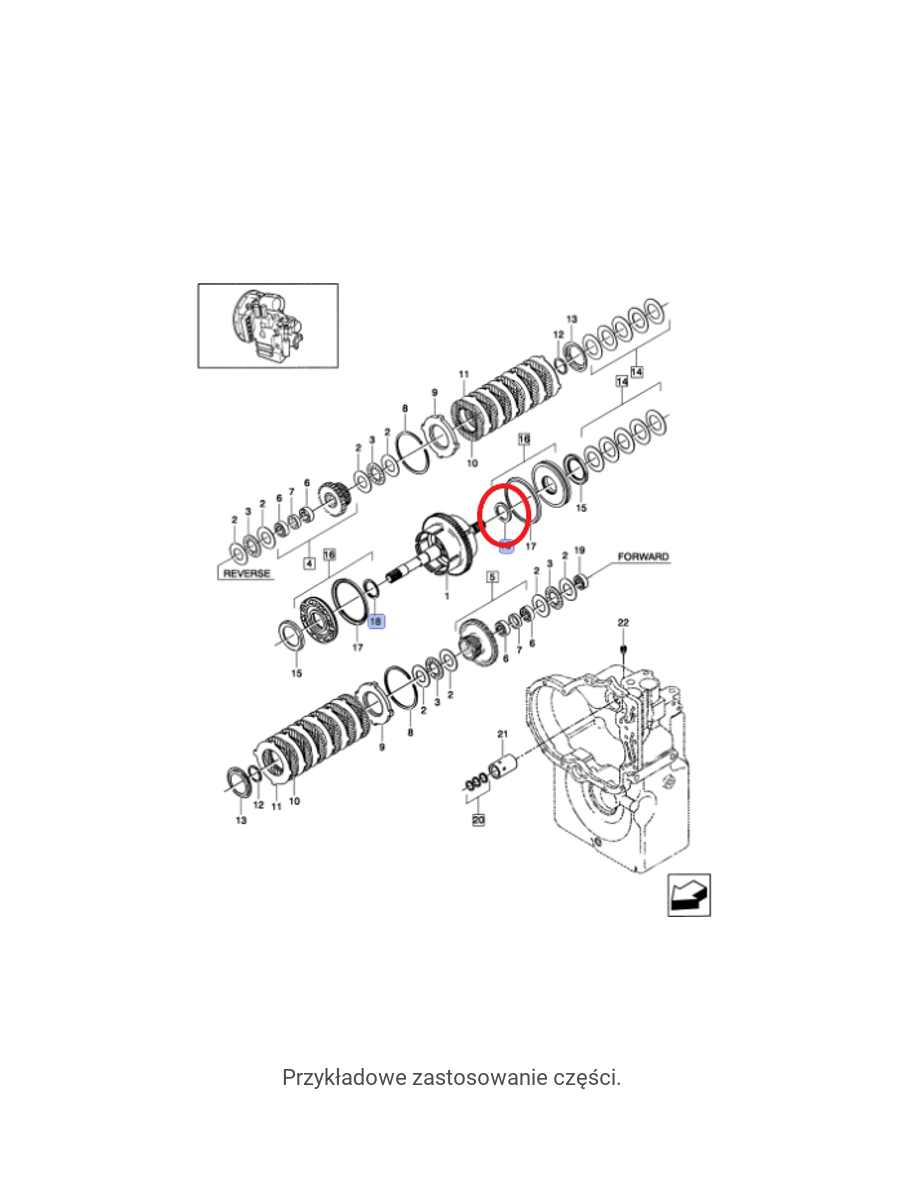 Кольцо КПП New Holland LM CNH 85806781