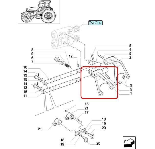 ВИЛКИ NEW HOLLAND CASE 5180055