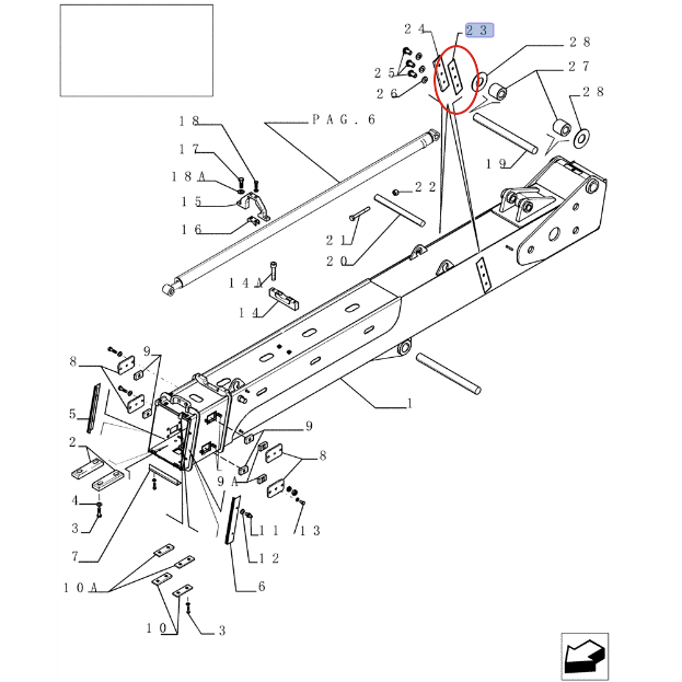 ПОДУШКА РЕГУЛИРОВКИ СТРЕЛЫ CNH 87757256