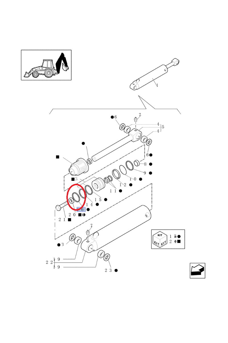 CASE CNH 85800823 Поршневое кольцо привода