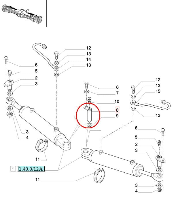 ШТИФТ РУЛЕВОГО ЦИЛИНДРА NEW HOLLAND CASE 5173252