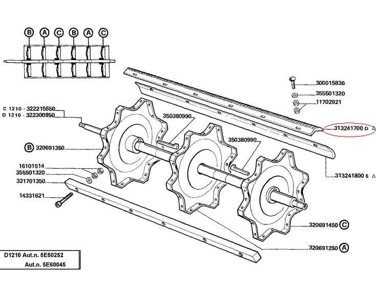 LAVERDA 313241700 МОЛОТИЛЬНЫЕ Хлопья (ПАРА)