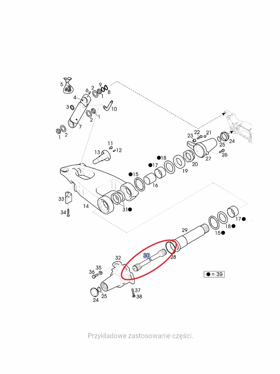 NEW HOLLAND КОРПУС ТЯГА CNH 340463A1