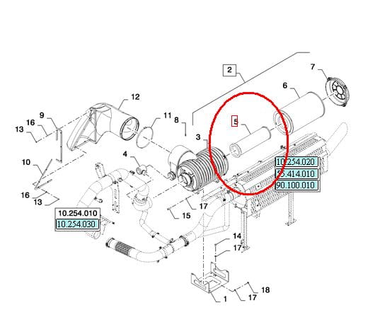 ВНУТРЕННИЙ ВОЗДУШНЫЙ ФИЛЬТР NEW HOLLAND CASE 86998332