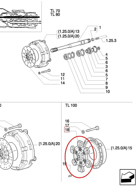 НАСТЕННЫЙ ДИСК СЦЕПЛЕНИЯ NEW HOLLAND КОРПУС 5189825 - 87716700